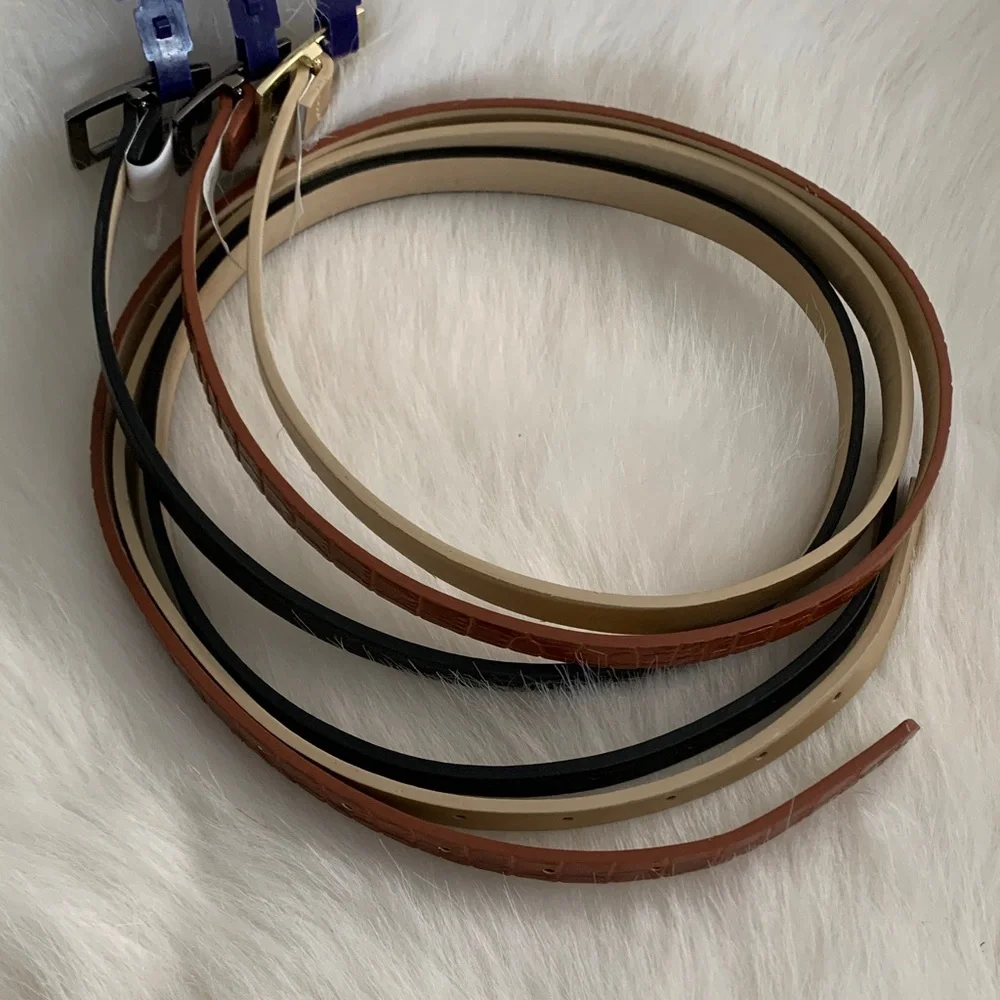 Madden Girl Multicolor Belts Gold, Brown, Black